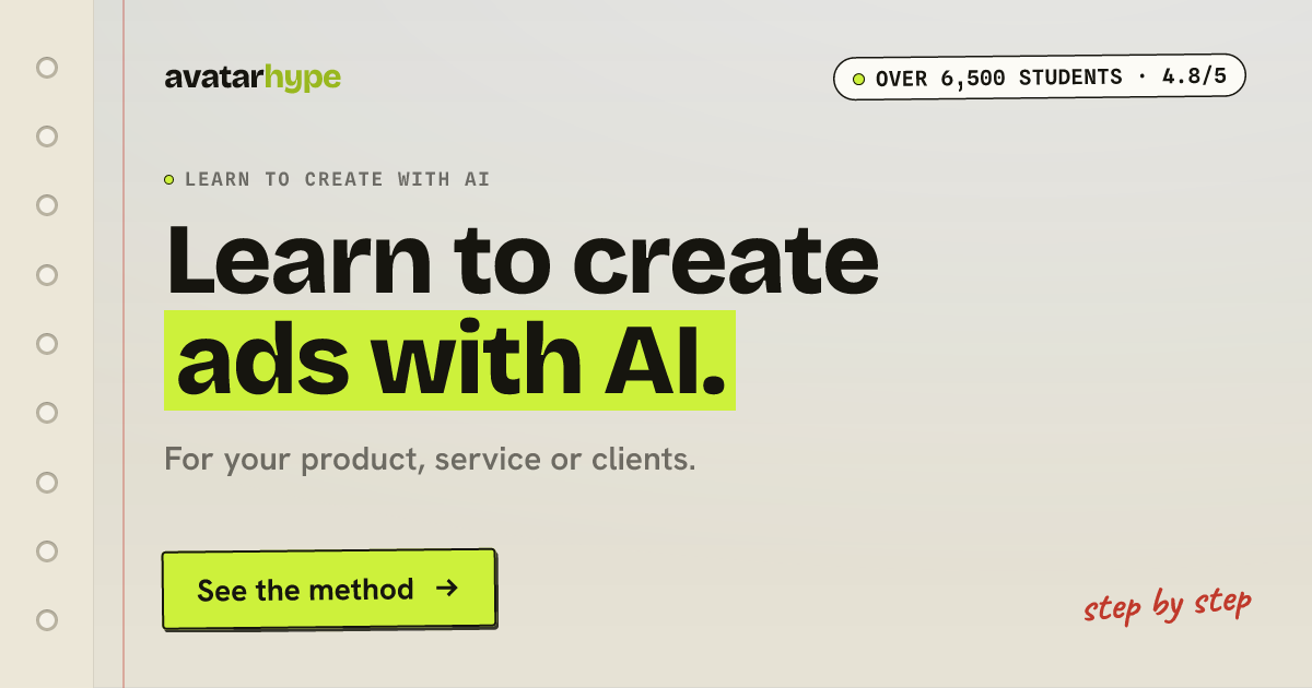 The workshop to create AI ads that sell